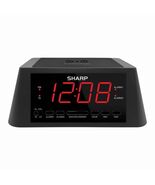 Sharp Wireless Charging Alarm Clock MagSafe Qi LED USB Port Table Clock ... - $17.81