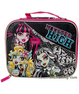 Monster High Single Compartment Insulated Lunch Bag Draculaura Lagoona F... - £19.54 GBP