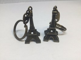 2 X Tour Eiffel Tower Souvenir Keychain Paris France Key Ring Porte-Clés Europe - £6.23 GBP