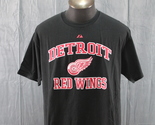 Detroit Red Wings Shirt - Block Script with Logo - Men&#39;s Large - £30.92 GBP