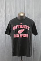 Detroit Red Wings Shirt - Block Script with Logo - Men's Large - £31.10 GBP