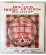 Christmas Peace Gingham Chicken Scratching Embroidery Kit Vintage 1983 -... - £15.12 GBP