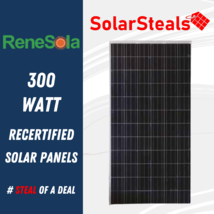 Used ReneSolar Virtus II JC300M-24/Abh 300W Poly 72 Cell 300 Watt Solar ... - £95.92 GBP