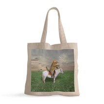 The Cat Cowboy on a Horse Small Tote Bag - Cat in the Hat Small Tote Bag... - £13.77 GBP