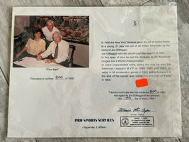 1994 Photo of Joe Dimaggio Certificate of Authenticity for Autographed B... - £11.72 GBP