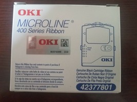 OKI Microline 400 Series Genuine Black Cartridge Ribbon 42377801 - £27.06 GBP