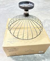 Kenroy Home 93972BL Cagney Cage 1 Light Semi Flush Mount Ceiling  Matte ... - $47.25