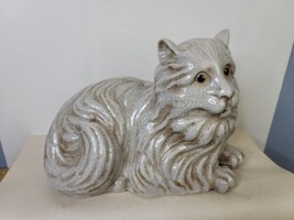 Vintage Pottery Persian Cat Three Hands 11 x 7 Inches Made to Look Old - £35.12 GBP