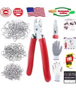 Professional Hog Ring Assortment - 240Pcs with Spring-Loaded Pliers for ... - $490.86 MXN