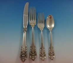 Grande Baroque by Wallace Sterling Silver Flatware Set Service 24 Pieces - £1,385.25 GBP