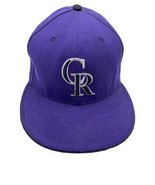 Colorado Rockies Hat New Era 59Fifty Fitted Size 7 3/8 Purple Official O... - $18.49
