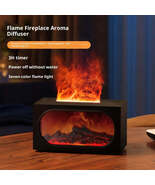 Fireplace Aroma Diffuser Desktop Colorful Simulation Flame Humidifier - $596.79 MXN