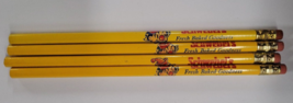 4 Vintage Schwebel&#39;s Bread Advertising Pencils Clown Unsharpened - £7.76 GBP