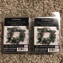 2X ScentSationals 2.5 oz Scented Wax Melts 6 Cubes Eucalyptus Wreath Fresh Start - $12.19