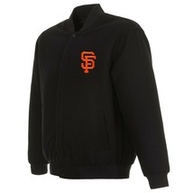 MLB San Francisco Giants JH Design Wool Reversible Jacket Royal 2 Front Logos - $139.99