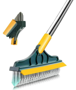 2 in 1 Floor Brush Scrubber with Long Handle Grout Brush 3 Poles 53.5&#39;&#39; ... - $23.06