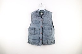 Vintage 90s Orvis Mens Medium Distressed Stonewash Tactical Fishing Vest... - $59.35