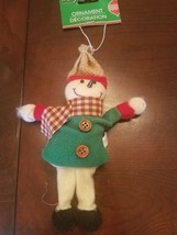 Snowman Scarecrow Ornament Plush - £9.30 GBP