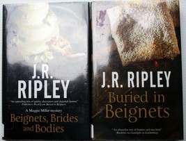 Lot 2 Jr Ripley Maggie Miller Mystery Beignets Brides &amp; Bodies~Buried In Beignet - $11.53