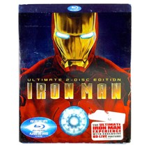 Iron Man (2-Disc Blu-ray, 2008, Widescreen) Like New w/Slip ! Robert Downey, Jr. - £6.75 GBP