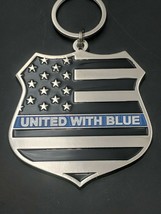 &quot;United With Blue&quot; Police Tribute Keychain (J11) - $14.99