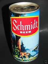Vintage SCHMIDT Steel Beer Can River Boat &amp; Deer - $9.99