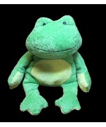 Ty Pluffies Ponds the Frog Green &amp; Yellow Plush 2007 Pluffy-RARE Stitche... - $53.50 CAD