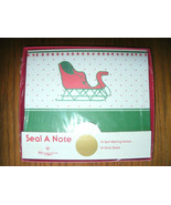 NEW Holiday Seal A Note by Sangamon sleigh design 10 self-mailing notes ... - £15.64 GBP