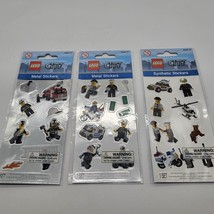 Lego Peel And Stick Lego City Fire Metal Police Synthetic Stickers Set Of 3 - £6.31 GBP