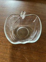 Kig Indonesia Apple shaped Dish w/Textured Leaf- Inside Space 4 1/2” X 3 3/4” - $4.94