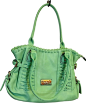 carlo g handbags since 1984 lime green hb-0577 shoulder bag - $17.73