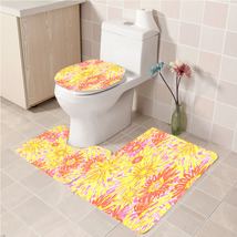 3Pcs/set Sunkissed Bathroom Toliet Mat Set Anti Slip Bath Floor Carpet  - £26.30 GBP+