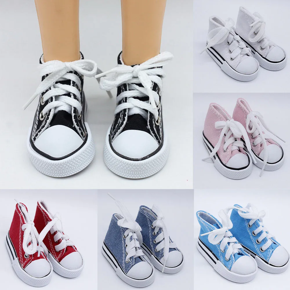 1/3 Doll Shoes 7.5cm Canvas Shoes for BJD Doll Fashion Mini Shoes for Russian - £7.14 GBP+