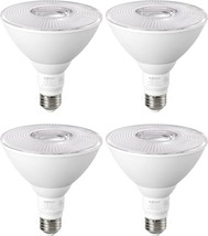 Edishine Par38 Led Outdoor Flood Light Bulb 4 Pack, 18W (120W, Etl Listed - $36.99