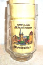 Klosterbrauerei +2010 Munnerstadt 600 Years 0.5L German Beer Glass Seidel - £11.81 GBP