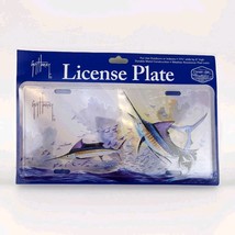 Guy Harvey License Plate Jumping Marlin And Flying Fish New - $297.14 MXN
