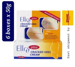 ELLGY Plus Cracked Heel Cream 6 boxes x 50g  fast shipment by DHL Express - £86.96 GBP