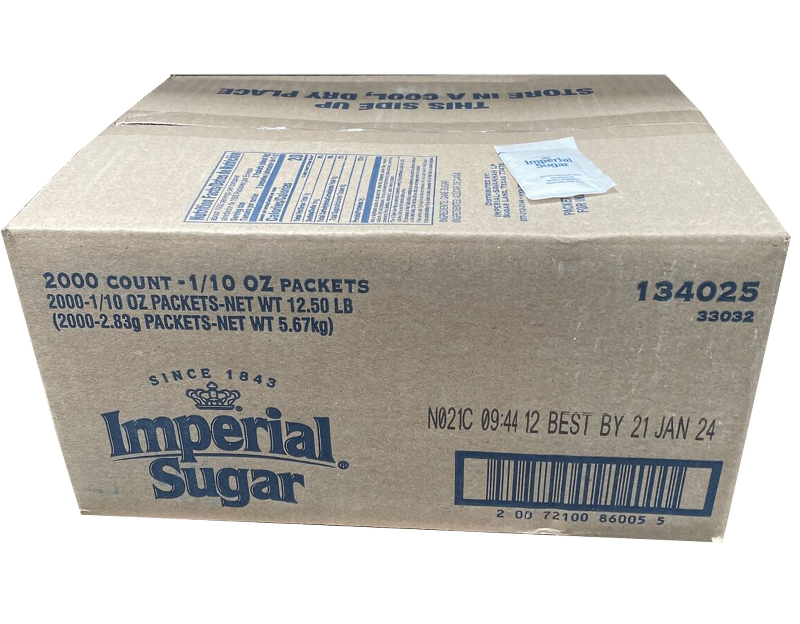 Imperial Sugar Packets 2000 ct Sugar Packets 0.28 Gr - $33.31