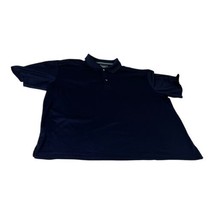 PGA Tour Men Polo Shirt Navy Blue XXL Airflux Short Sleeve Collared Casu... - £14.69 GBP