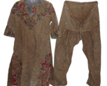 Vintage Embellished Tunic &amp; Harem Shalwar Pants Stone washed Boho Hippy OS - £39.53 GBP