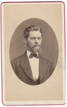 CDV Photo of Good Looking Man in Suit with Goatee 1870s  Elmshorn, Germany - £3.18 GBP