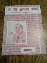 Vintage 1946 &quot;You Call Everybody Darling&quot; Sheet Music Al Trace Photo - £14.93 GBP
