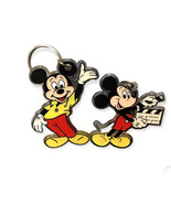 Lot of 2 Vintage Mickey Mouse Plastic Key Chains - Disney Collectable - $6.79