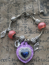 Rare! Magic Auspicious Blue Gemstone Talisman Bracelet Luck Buddhist Tha... - $29.99