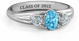 Custom Graduation Ring,Custom class ring, high shool ring, class year ring - £127.89 GBP