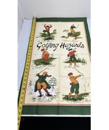 Vintage Golfing Hazards Golf Tea Towel Made In Britain 843284 - $27.71 CAD