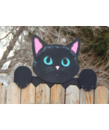 Custom Cat Kitty Fence Peeker Outdoor Yard Garden Party Playground Decor... - £113.25 GBP