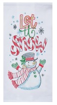 Kay Dee designs kitchen flour sack towel Snowman Christmas Let it snow h... - $167.21 MXN