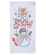 Kay Dee designs kitchen flour sack towel Snowman Christmas Let it snow h... - $167.88 MXN