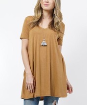 Zenana Coffee V-Neck Tunics - £26.16 GBP